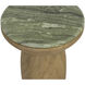 Orula 21 X 18 inch Marble Look / Sage Outdoor End Table